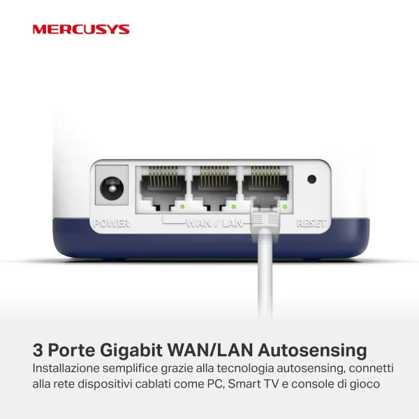 Piekļuves punkts Mercusys Halo H50G(2-pack) Balts 2 gb.