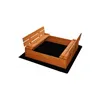 Wooden sandbox Springos PS180l 180x180cm