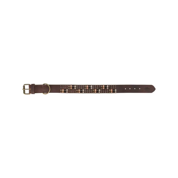 Koera kaelarihm Trixie Rustic Tumepruun L