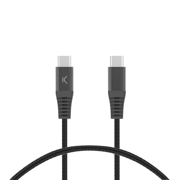 USB-C - USB-C Kaabel KSIX Must