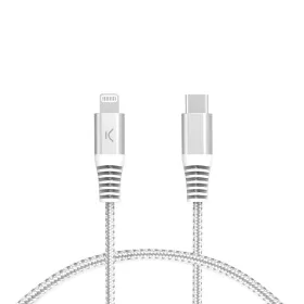 USB-C - Lightning kabelis KSIX Pilka