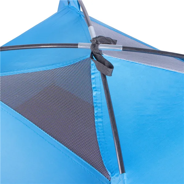 2-person camping tent with mosquito net and UV filter Springos PT007 blue