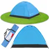 2-person camping tent with mosquito net and UV filter Springos PT007 blue