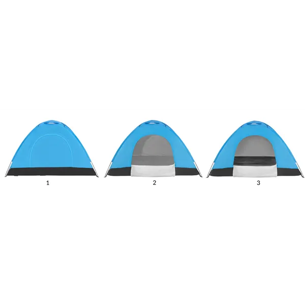 2-person camping tent with mosquito net and UV filter Springos PT007 blue