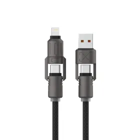 USB laidas KSIX Juoda 1 m