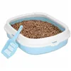 Cat toilet + scoop Springos PA0245 40x33x11 cm, blue