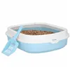 Cat toilet + scoop Springos PA0245 40x33x11 cm, blue