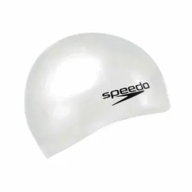 Peldēšanas cepure Speedo PLAIN FLAT Balts Silikona