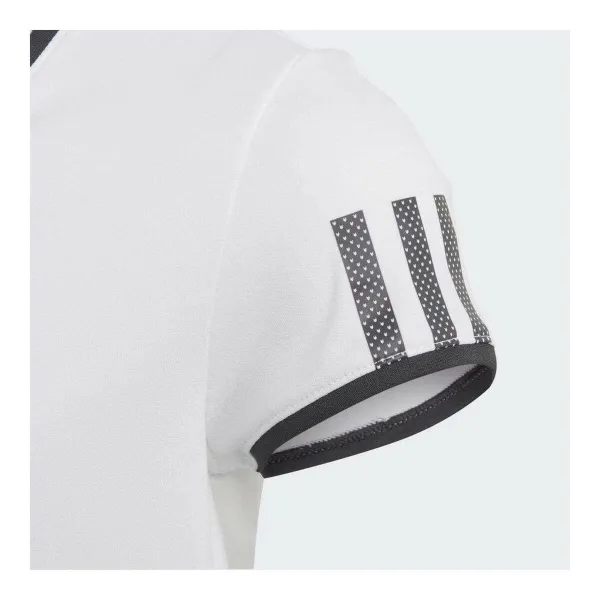 Child's Short Sleeve T-Shirt Adidas CLUB TEE DU2464 White Polyester