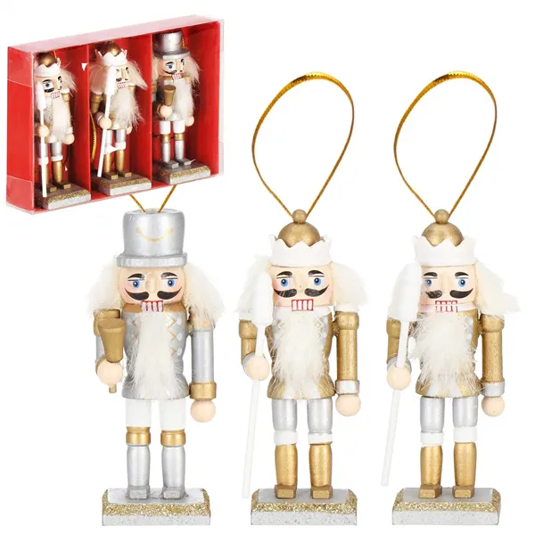 Christmas decoration Nutcracker Spring CA1108 8cm 3 pcs