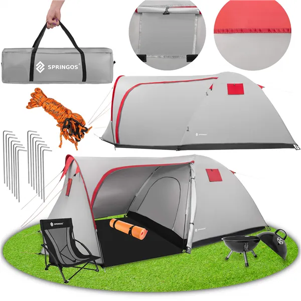 Camping tent Springos PT028 390 X 210 X 135 CM