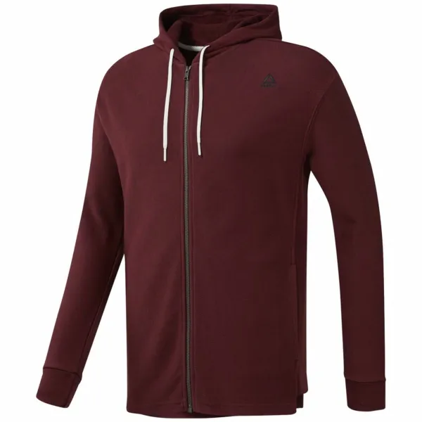 Vyriškas džemperis su gobtuvu Reebok TE TWILL FZ HOODIE EC079 Kaštoninė