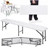 Folding catering bench Springos GF0094 180 x 30 x 43 cm