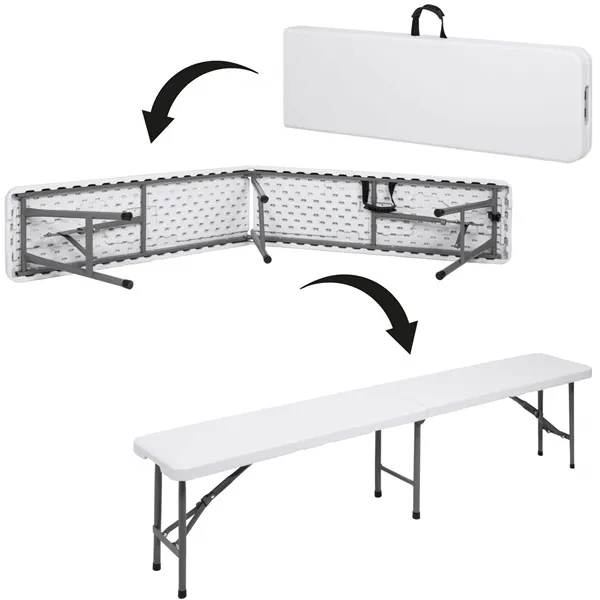 Folding catering bench Springos GF0094 180 x 30 x 43 cm