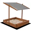 Wooden sandbox with roof SB120ER 120x120cm