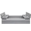 Wooden sandbox Springos SB120P 120x120cm Gray