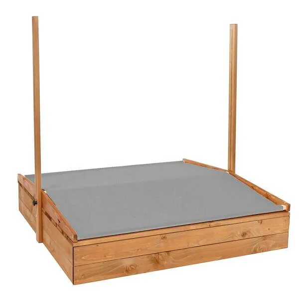 Wooden sandbox Springos SB120RSET 120x120cm