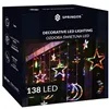 Light curtain 138 Led garland stars moons Springos CL4135