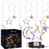 Light curtain 138 Led garland stars moons Springos CL4135