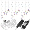 Light curtain 138 Led garland stars moons Springos CL4135