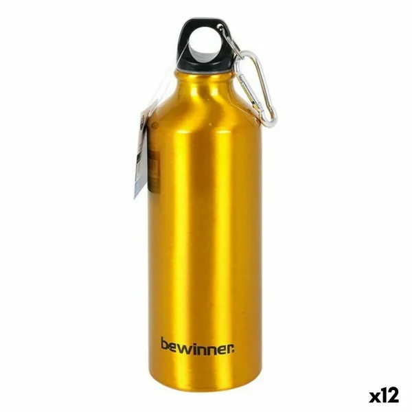 Vandens butelis Bewinner Aliuminis 500 ml 6,5 x 21 cm (12 vnt.) (500 ml)