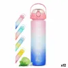 Vandens butelis Bewinner Spalvotas 800 ml 7,3 x 7,3 x 23,5 (12 vnt.)