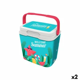 Kannettava Jääkaappi Aquapro Welcome Summer Monivärinen 25 L 38 x 29 x 39 cm (2 osaa)
