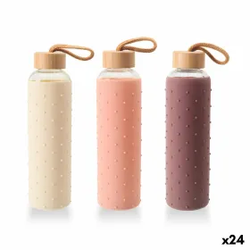 Бутылка с водой Bewinner Cтекло Силикон 600 ml (24 штук)