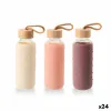 Vandens butelis Bewinner stiklas Silikoninis 400 ml 7 x 7 x 19,8 cm (24 vnt.)
