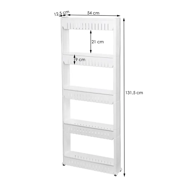 Bathroom mobile shelf on wheels Springos HA1012