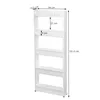 Bathroom mobile shelf on wheels Springos HA1012