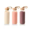 Vandens butelis Bewinner stiklas Silikoninis 400 ml 7 x 7 x 19,8 cm (24 vnt.)