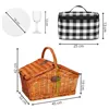 Picnic basket with equipment and thermal bag Springos CS0136 45x32x42 cm