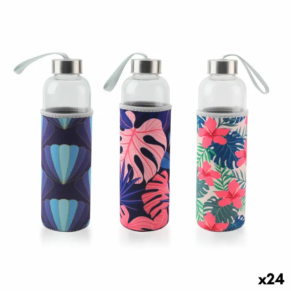 Ūdens pudele Bewinner Stikls 600 ml (24 gb.)