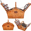 Picnic basket with equipment and thermal bag Springos CS0136 45x32x42 cm