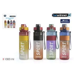 Бутылка с водой Bewinner 1 L 7,8 x 28 cm (12 штук)