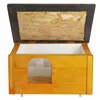 Wooden dog house Springos DH001 YELLOW "size S"