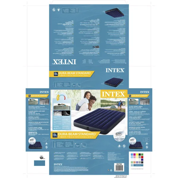 Надувной матрас Intex 64758 137 x 191 x 25 cm (191 x 137 x 25 cm)