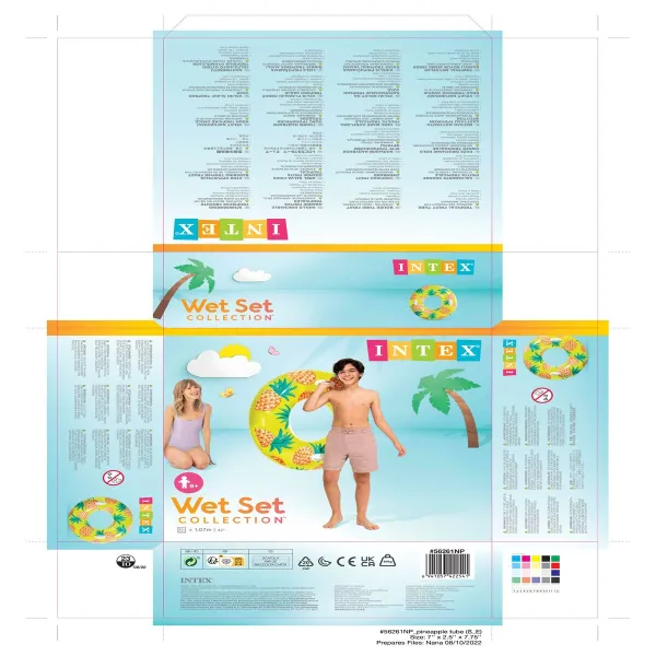 Inflatable Pool Float Intex Fruits PVC Ø 107 cm