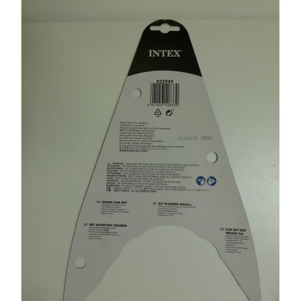 Nardymo akiniai ir vamzdelis vaikams Intex Ryklys