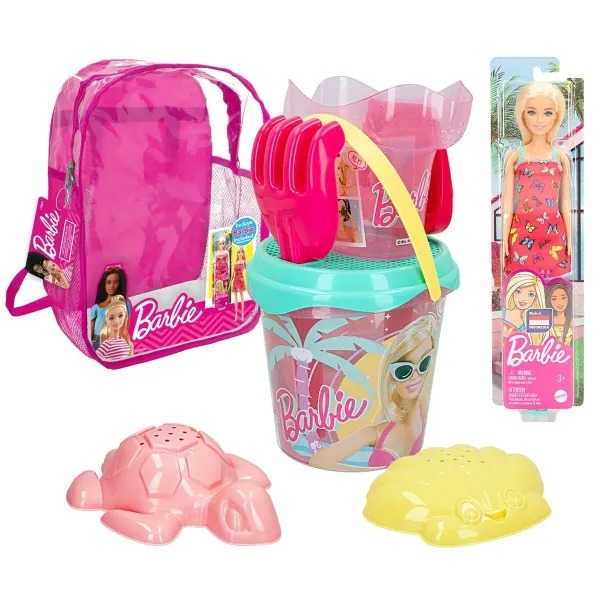 Paplūdimio žaislai Barbie 8 Dalys Ø 18 cm
