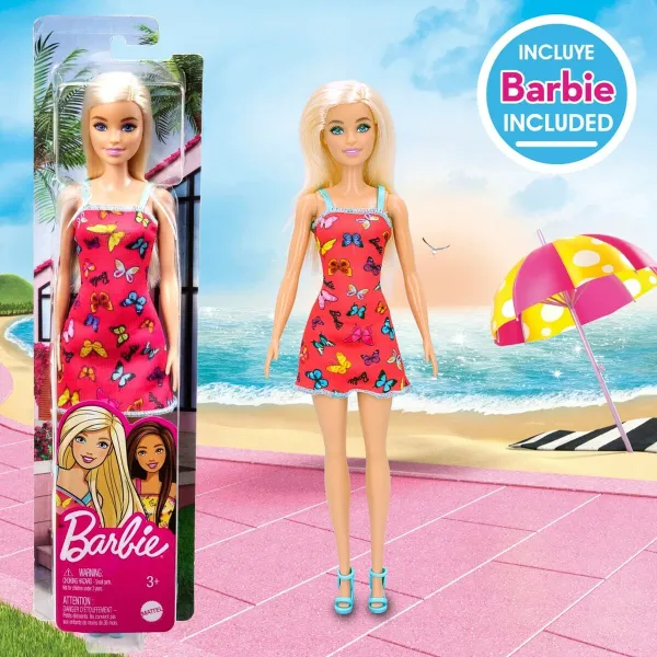 Paplūdimio žaislai Barbie 8 Dalys Ø 18 cm