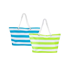 Pludmales soma Bismark Zils Balts Oxford 59 x 19 x 40 cm
