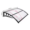 Roof, canopy for entrance Springos HA7475 120x80 cm black