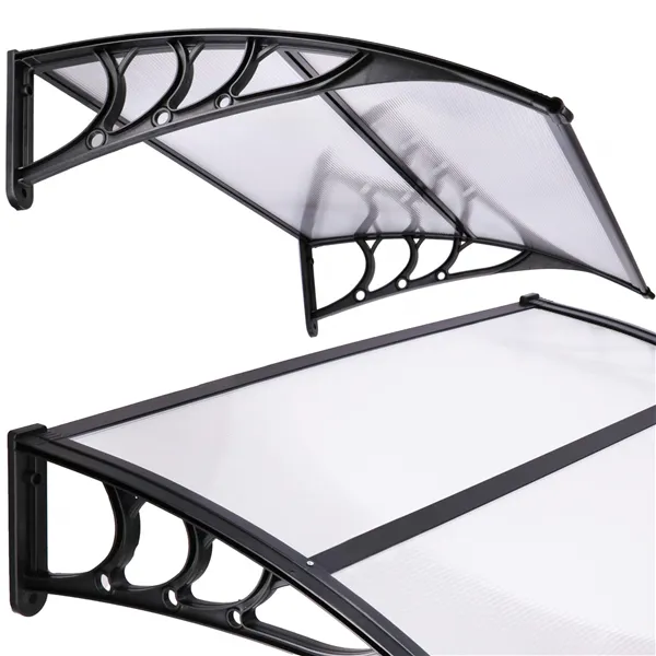 Roof, canopy for entrance Springos HA7475 120x80 cm black