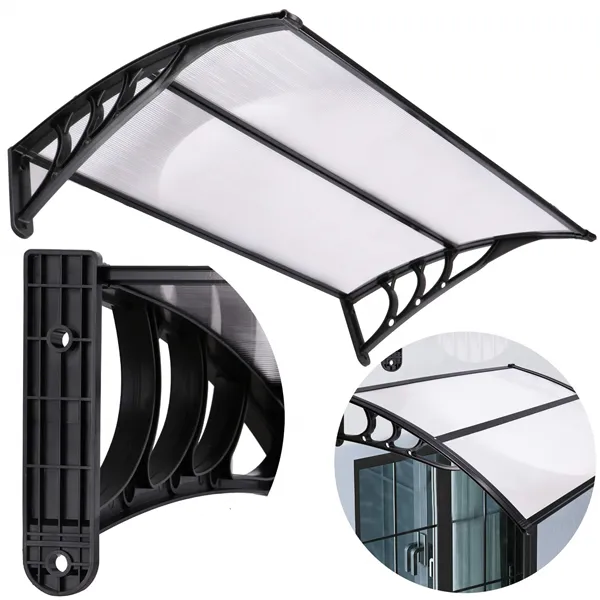 Roof, canopy for entrance Springos HA7475 120x80 cm black