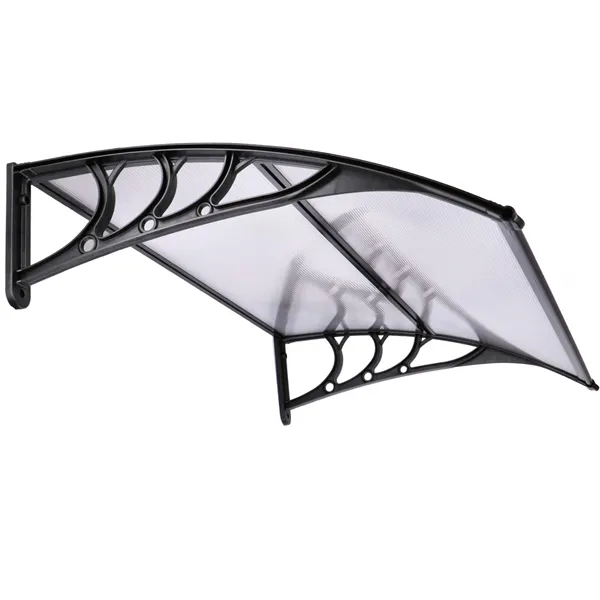 Roof, canopy for entrance Springos HA7475 120x80 cm black