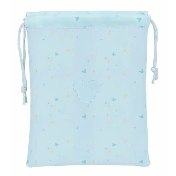 Сумочка для завтрака Mickey Mouse Baby Светло Синий Полиуретан 20 x 25 cm