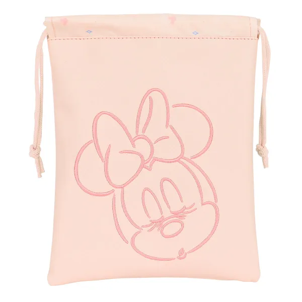 Priešpiečių dėžutė Minnie Mouse Baby Šviesiai rožinis 20 x 25 cm Maišas