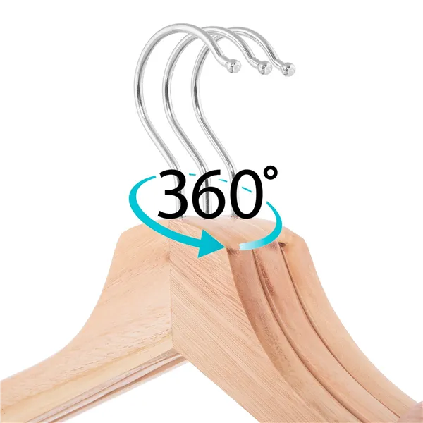 Wooden clothes hangers, set of 3 HG0001